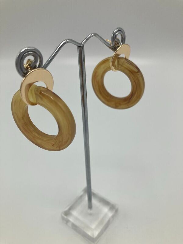 Oorring hoop mosterd