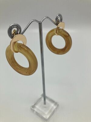 Oorring hoop mosterd