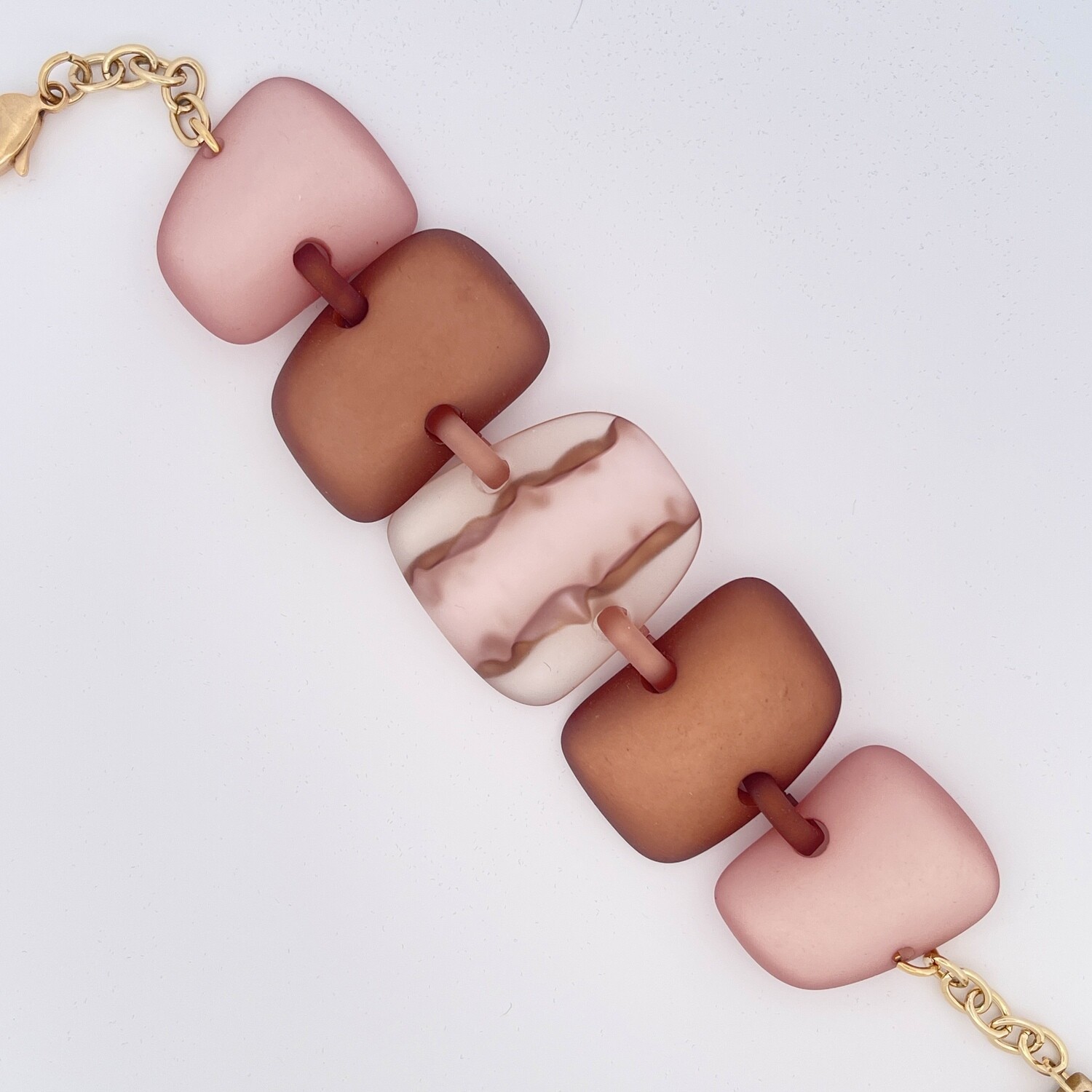 Armband bruin/nude