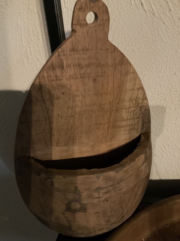 Authentiek houten bakje om op te hangen