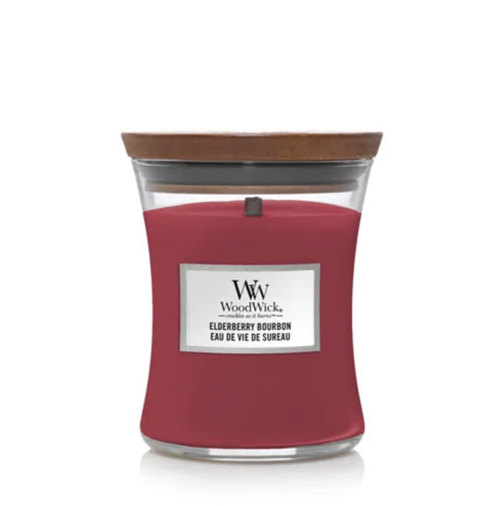 Woodwick medium Elderberry bourbon