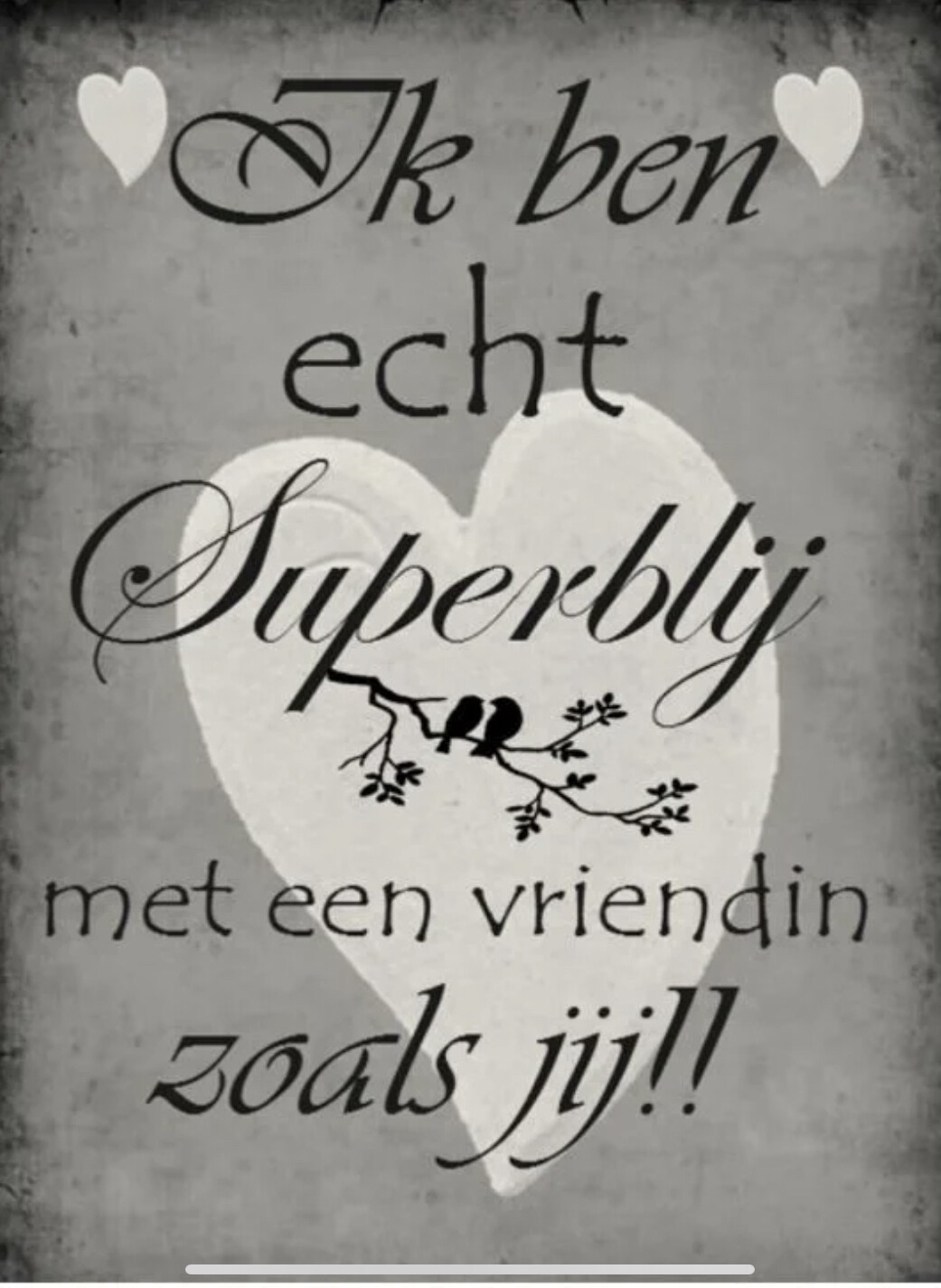 Tekstbordje - ik ben echt superblij