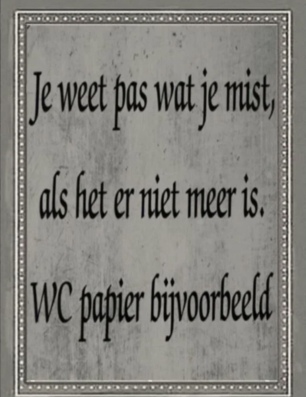 Decobordje je weet pas wat je mist