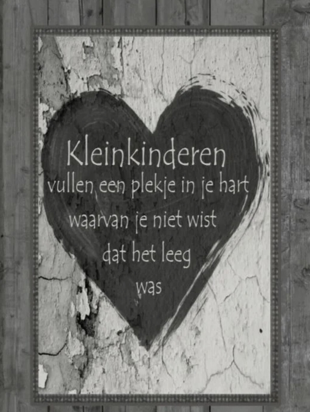 Tekstbordje kleinkinderen