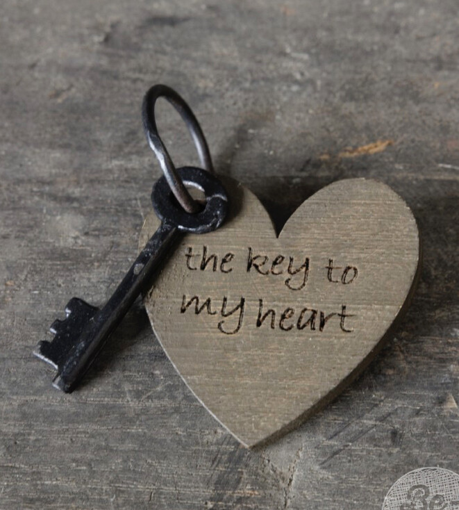 The key to my heart Afmeting ca. (HxBxD) 6x6x1 cm