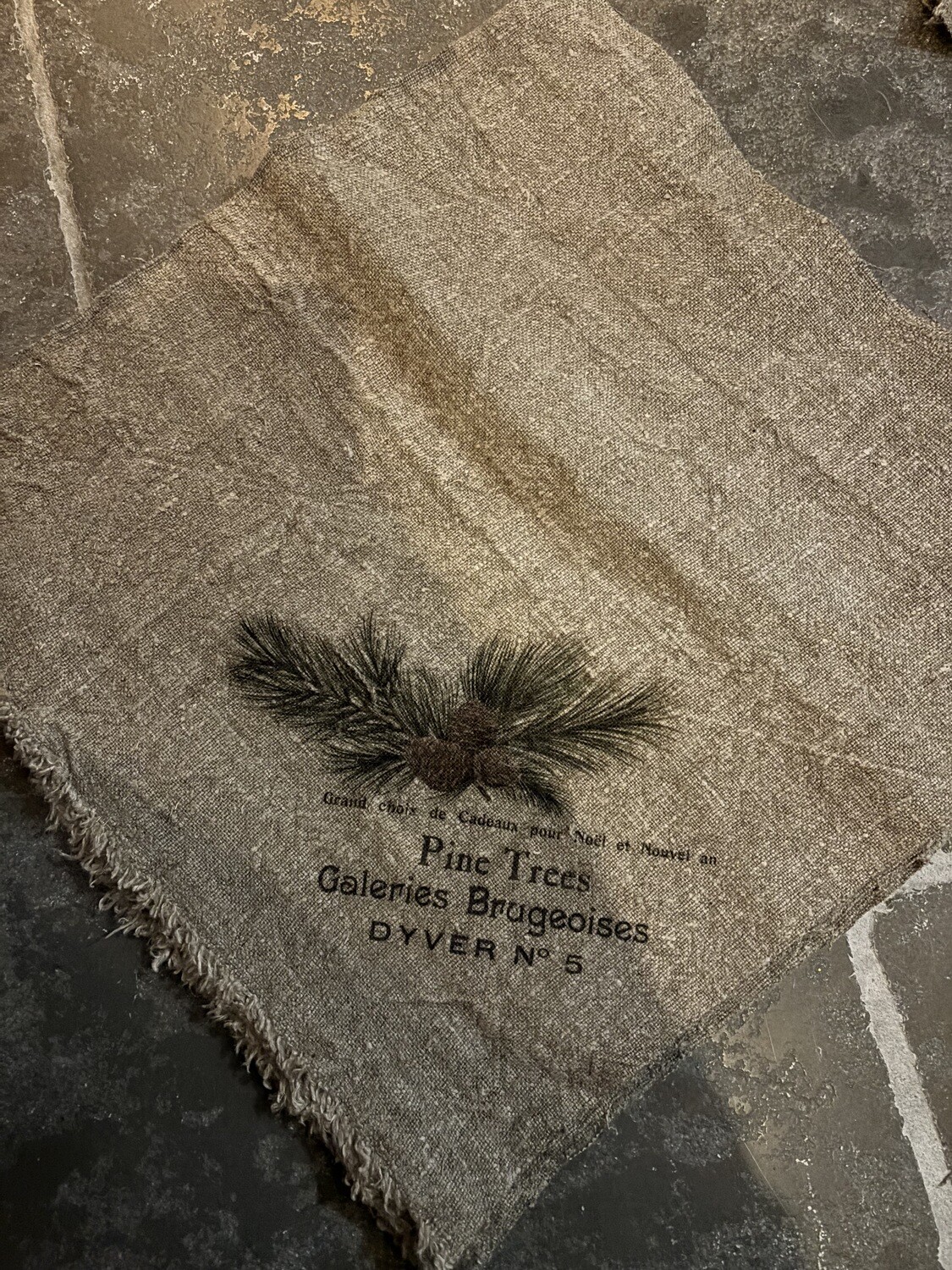 Shabby doek pine trees (groot) -20%