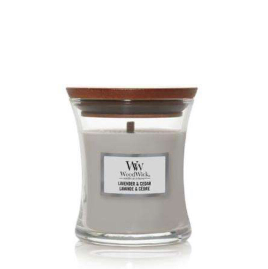 Woodwick Lavender. &amp; Cedar Mini