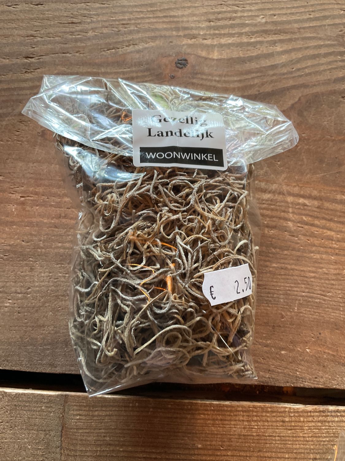 Mos tillandsia beige of groen