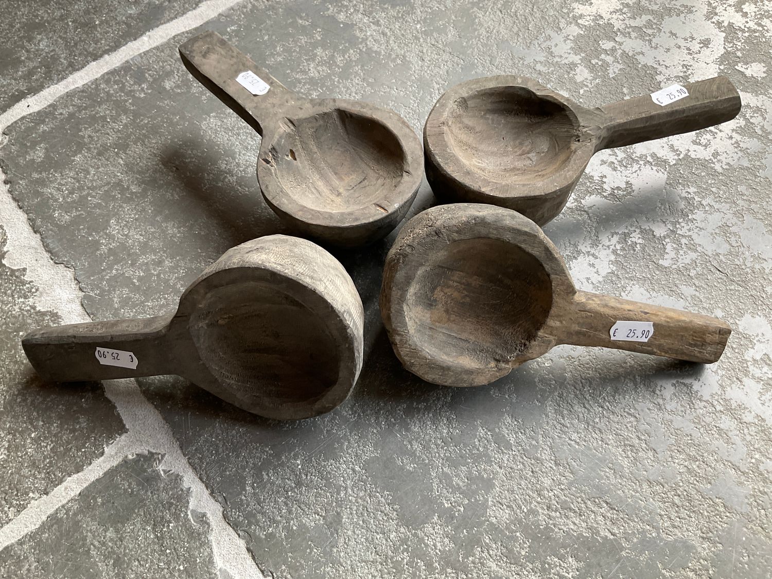 Authentieke houten lepel