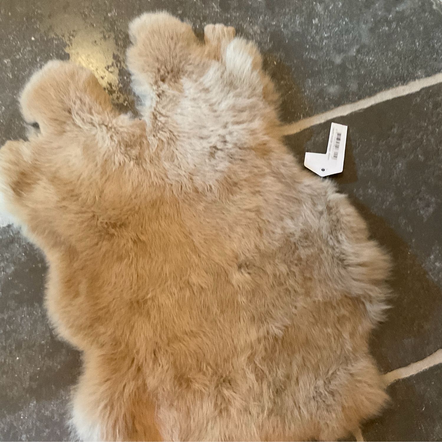Beige Konijnenvacht