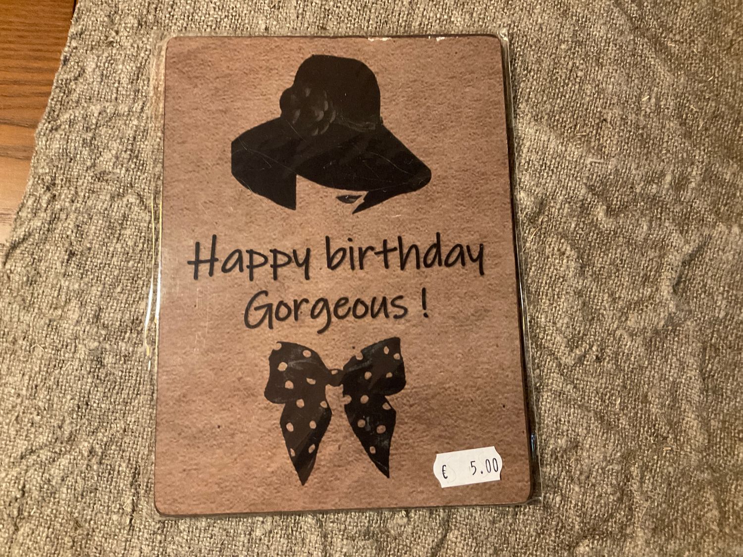 Tekstbordje happy birthday