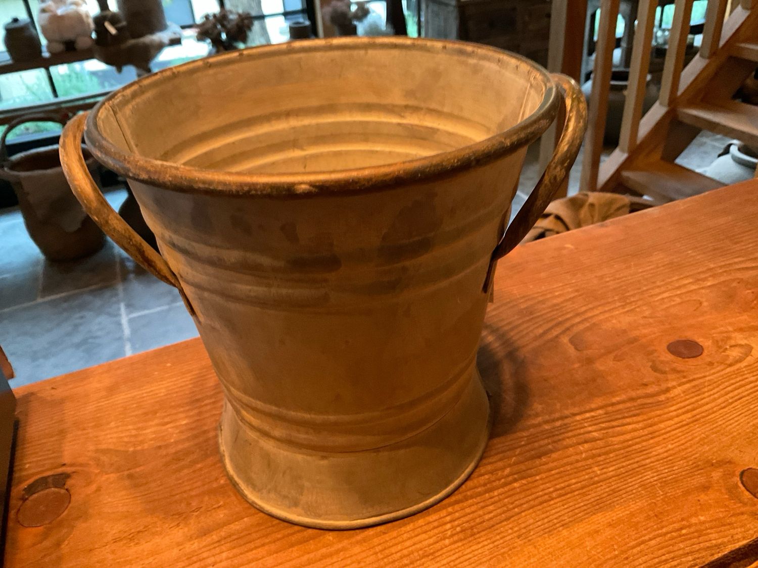 Zinken pot voor bv toiletborstel