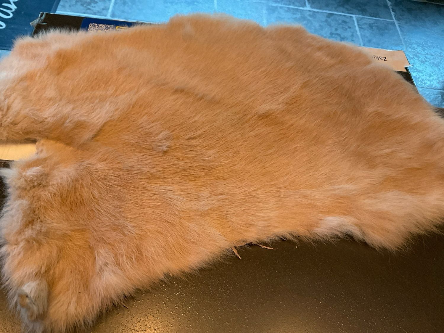 Beige Konijnenvacht