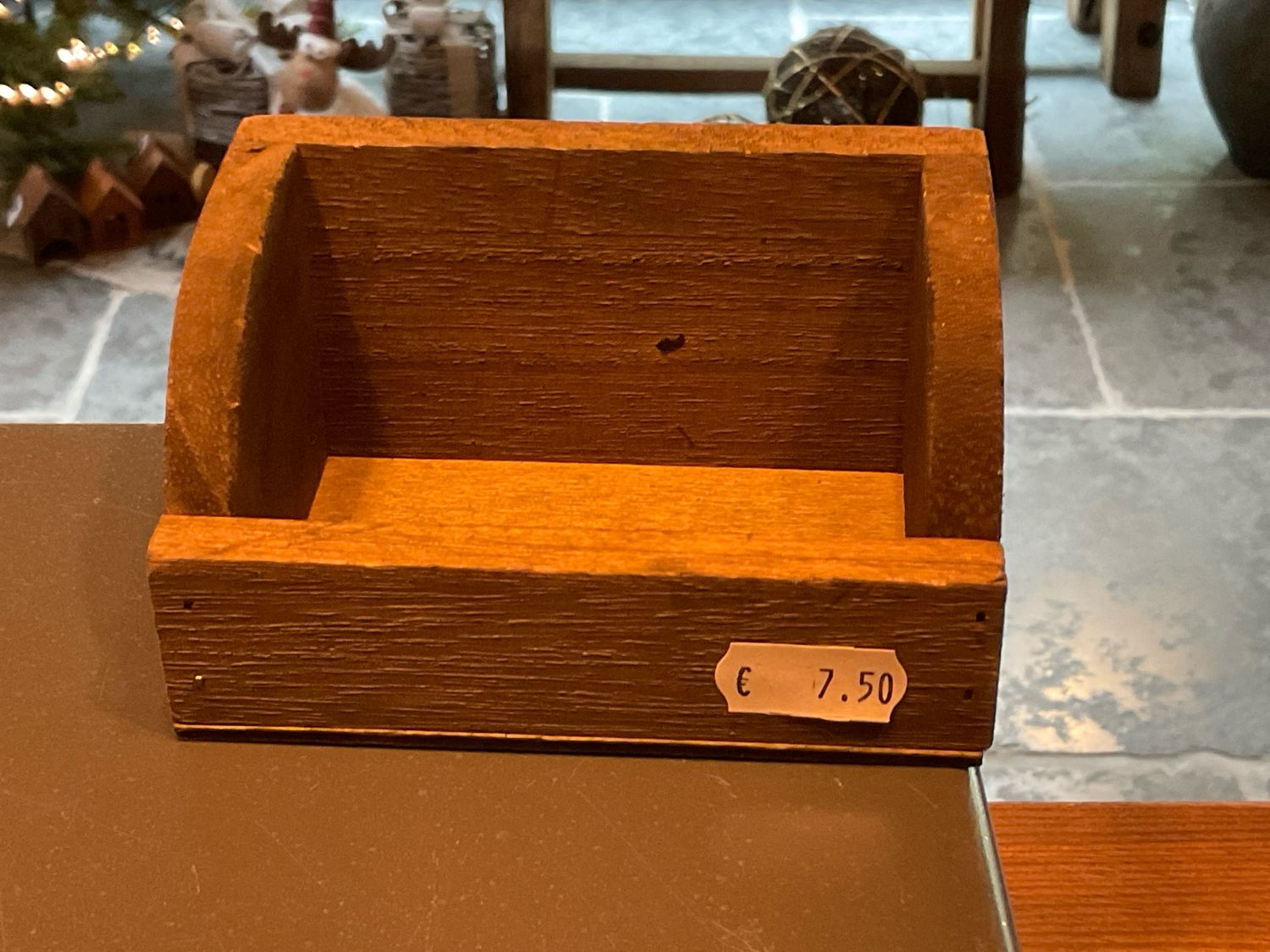 Houten bakje voor viltjes geurblokjes