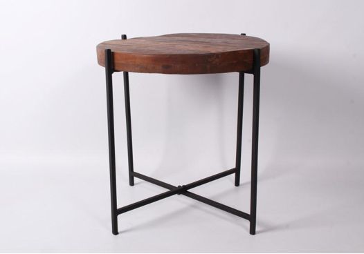 Bijzettafel doorsnede 47 cm hoogte 45cm