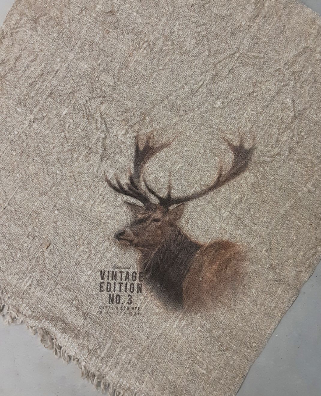 Shabby doek rendier 45x45