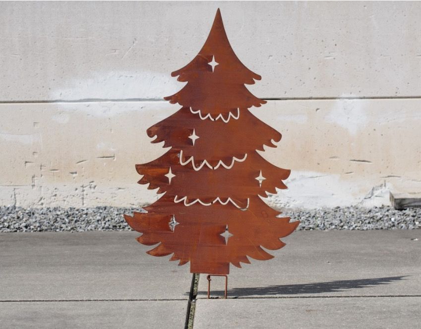 Roeste kerstboom 50x70cm