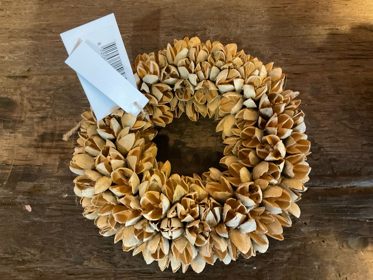 Krans bakuli wreath 20cm latte