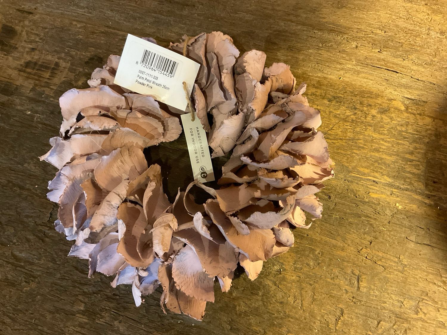 Krans petal wreath 25cm pink