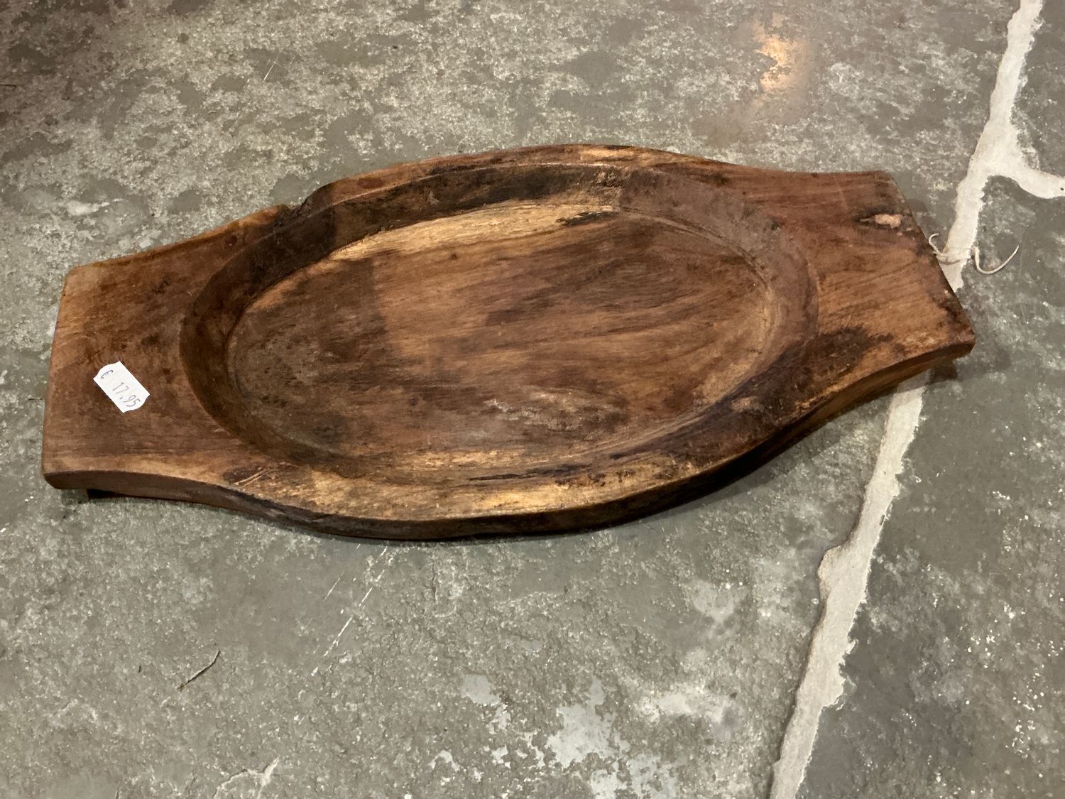 Ovale houten schaal