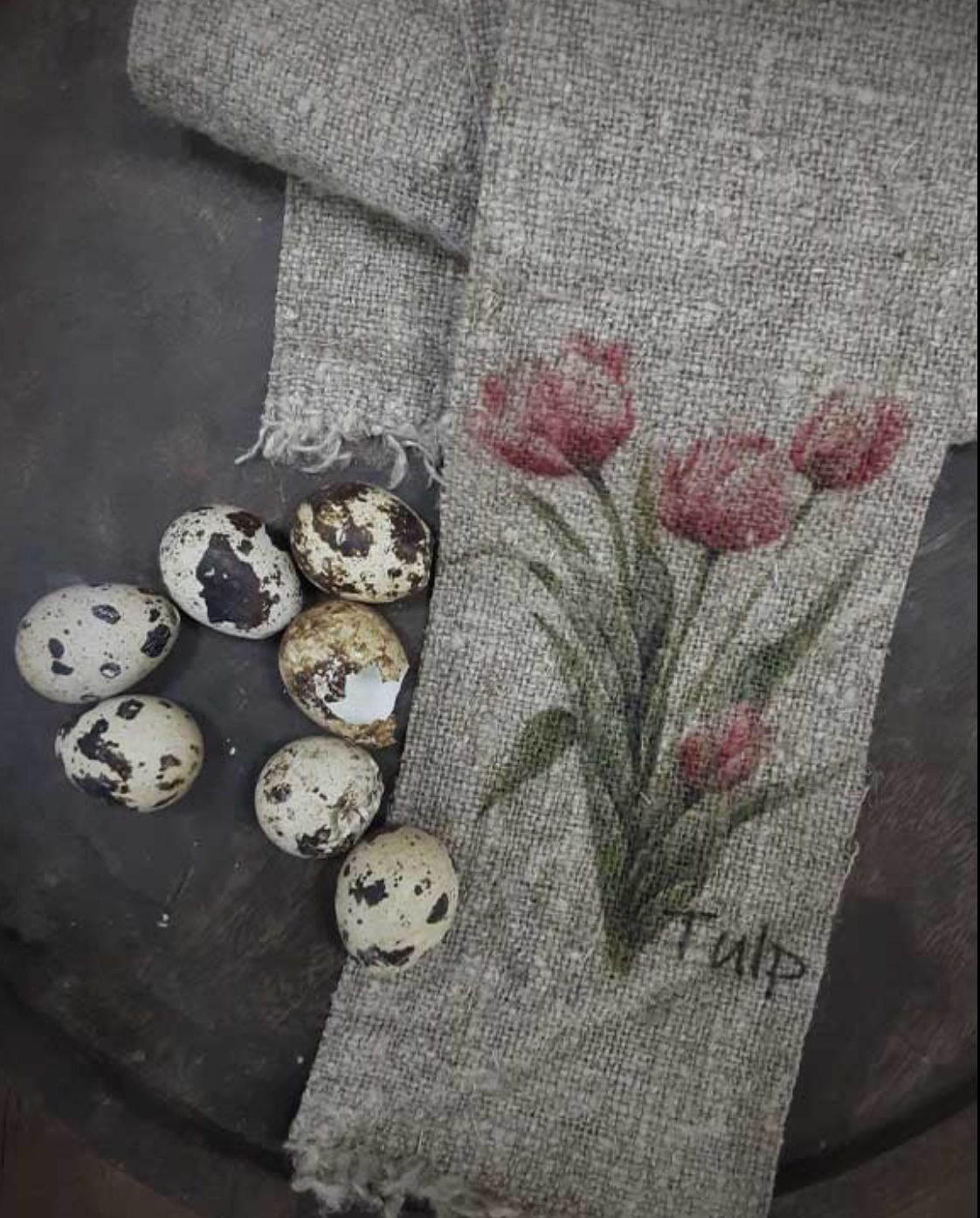 Lint roze tulp