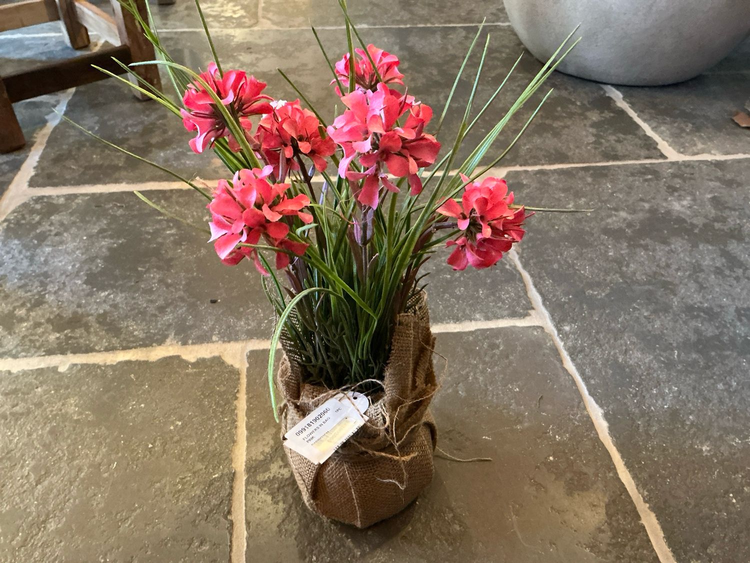 Flowers in bag pink