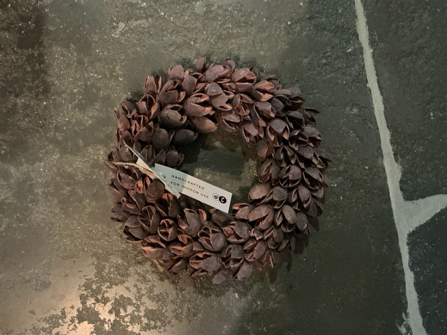 Krans bakuli wreath thin 20cm mauve
