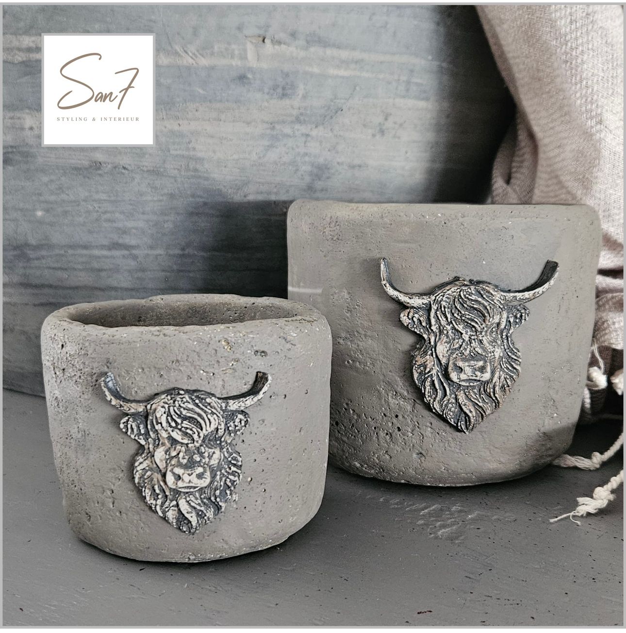 Theelicht- bloempot 10x11cm hooglander