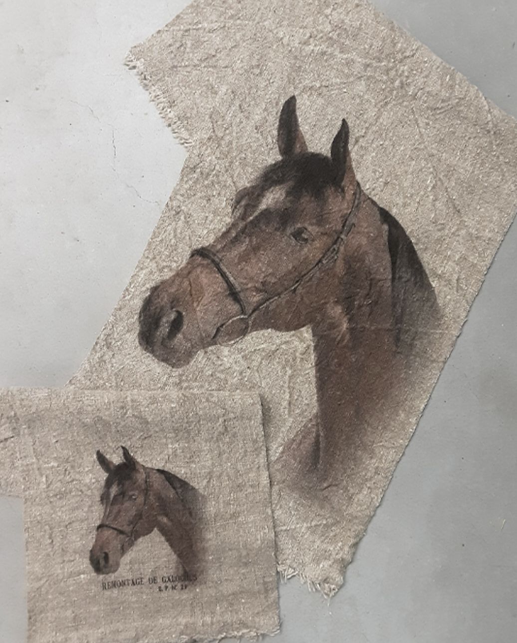 Shabby paard loper 40x100cm