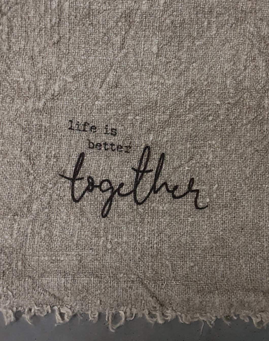 Shabby doek life is beter together