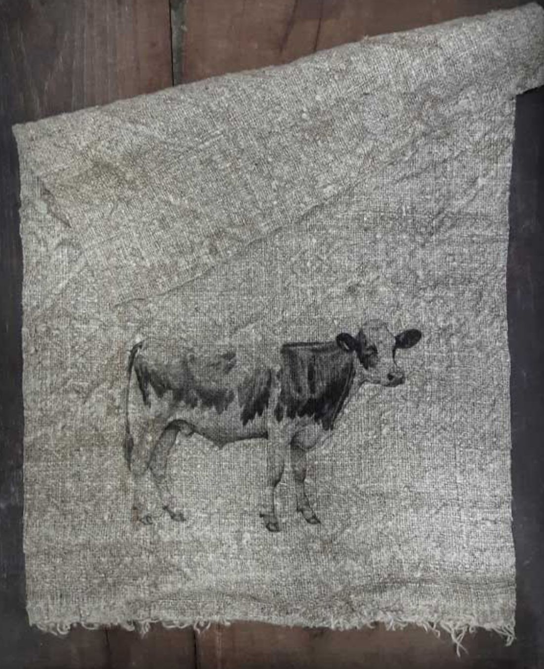 Shabby doek koe