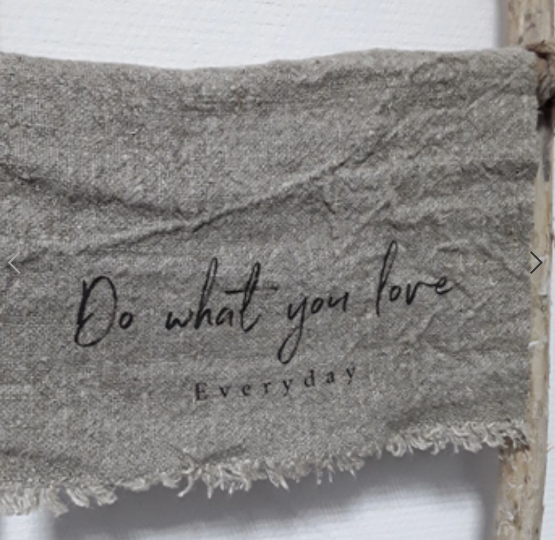 Shabby doek do what you love 45x45cm