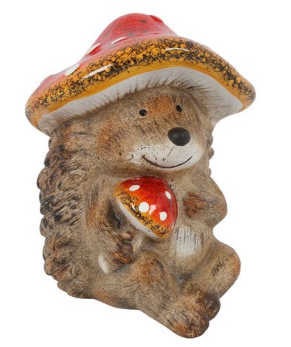 Egel met paddenstoel