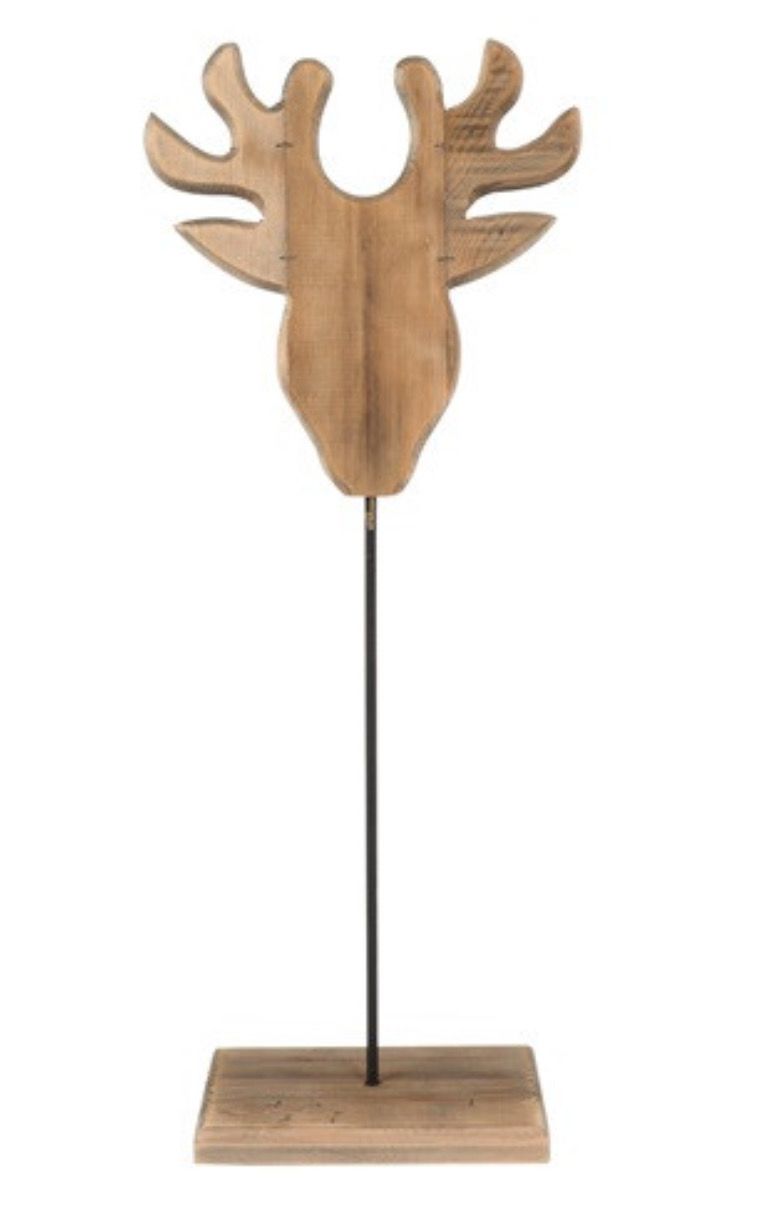 Rendier op voet 28x14x71 cm