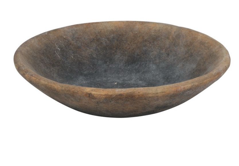 Rond schaal bruin zwart 39cm doorsnede