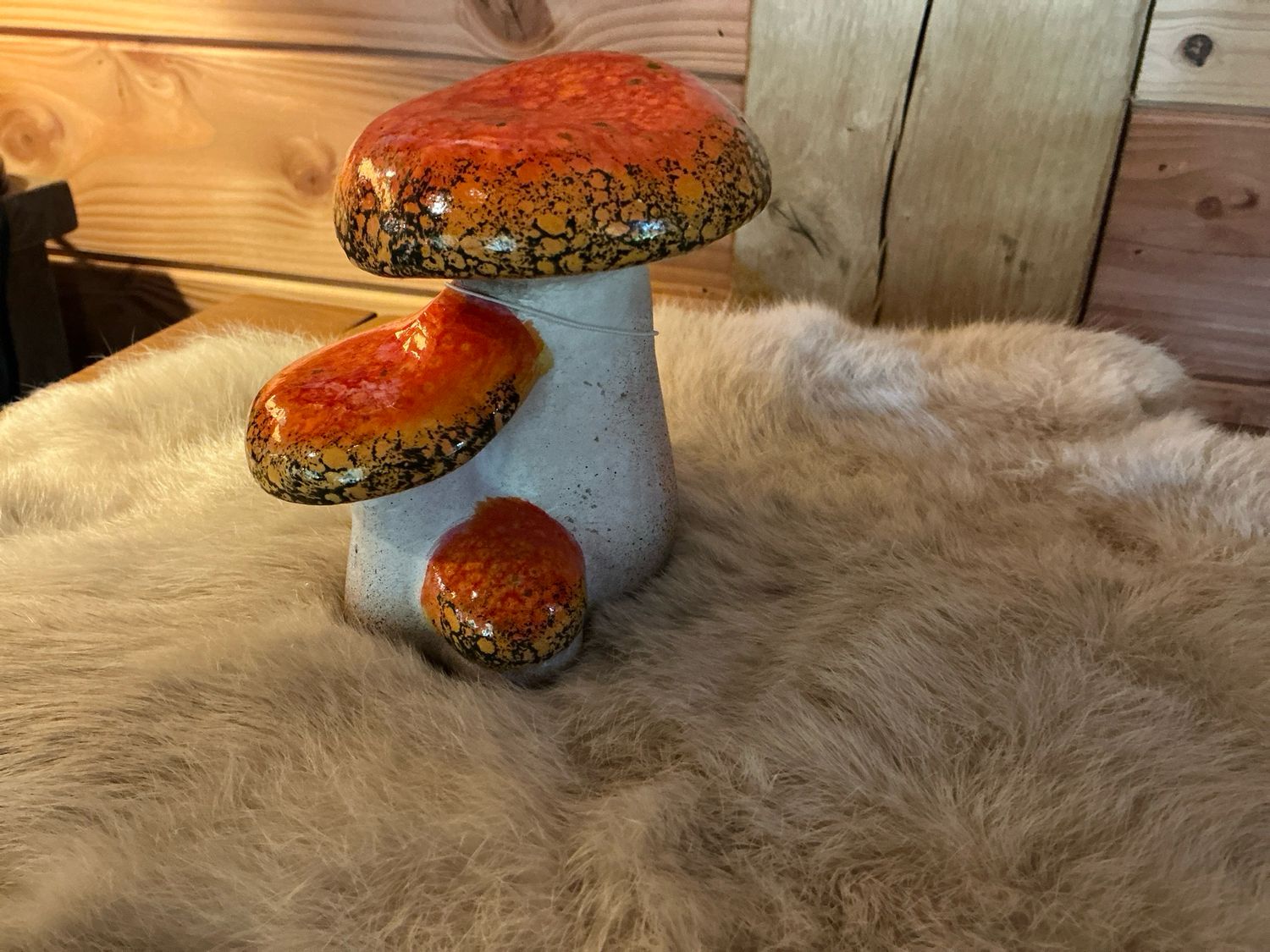 Paddenstoelen 3 aan elkaar 11cm hoog