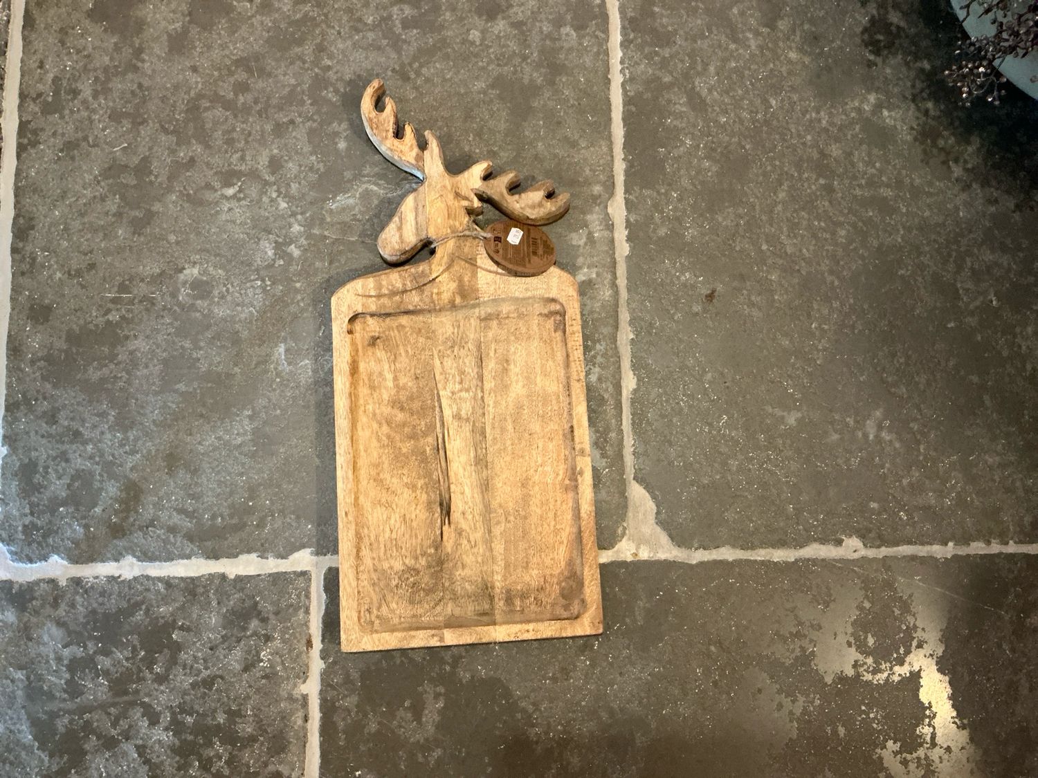 Houten dienblad met rendier