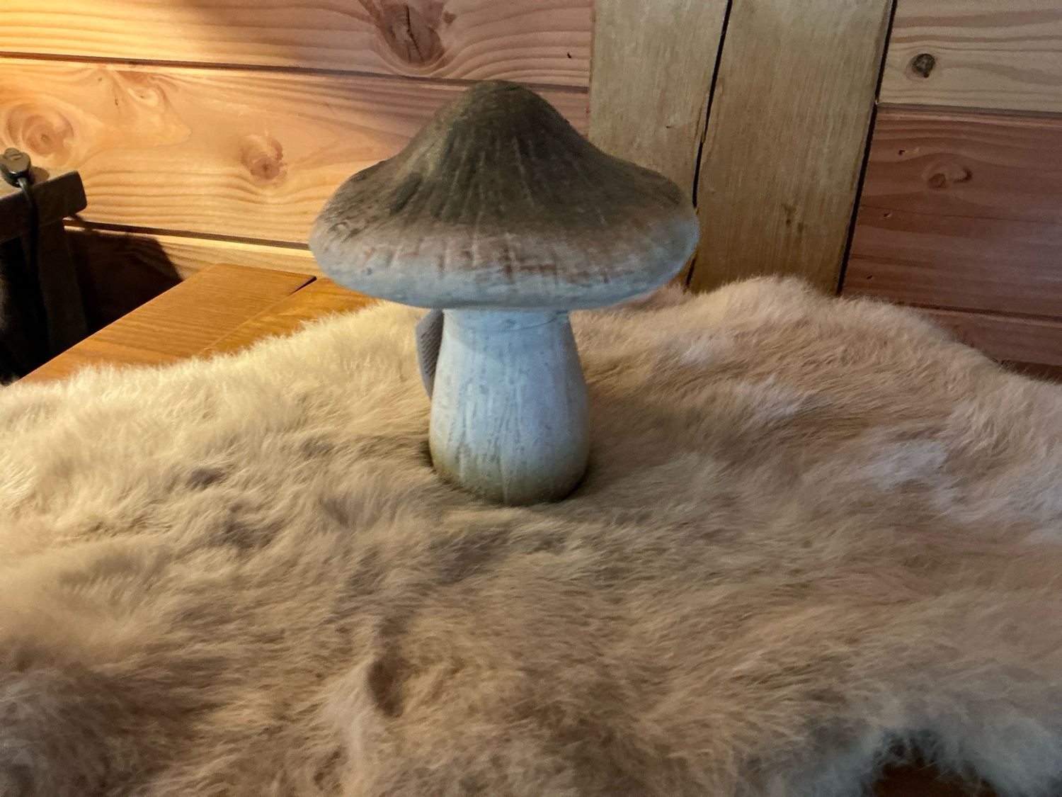 Beige paddenstoel  12cm