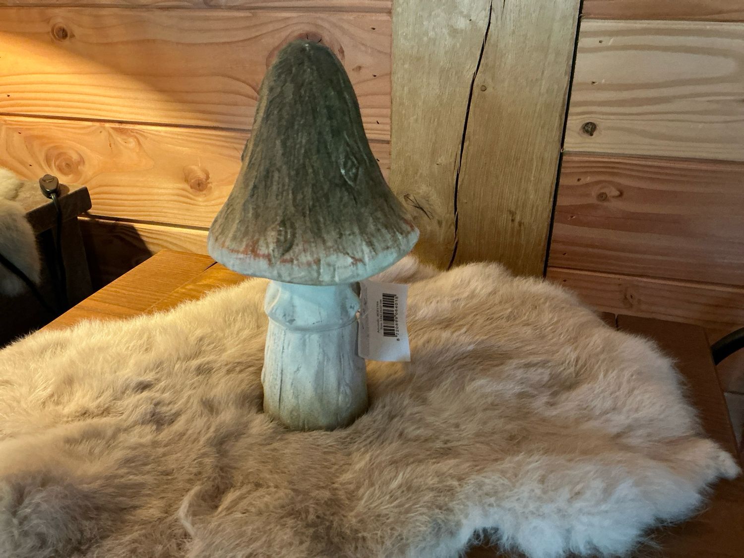 Beige paddenstoel 21cm