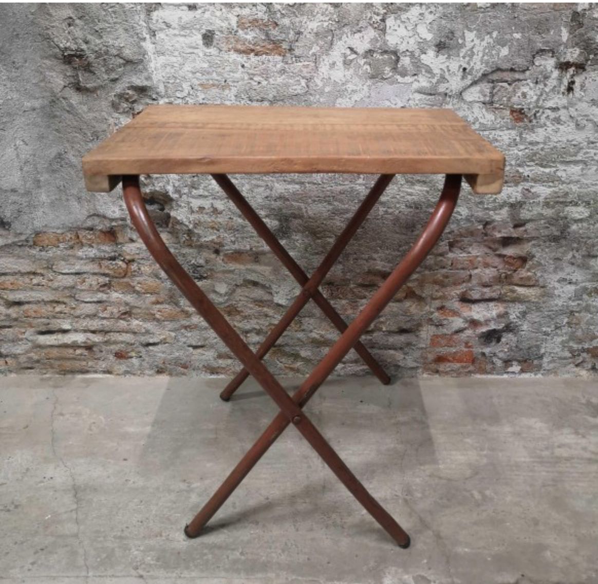Klaptafel met metalen poten 60x43x68cm