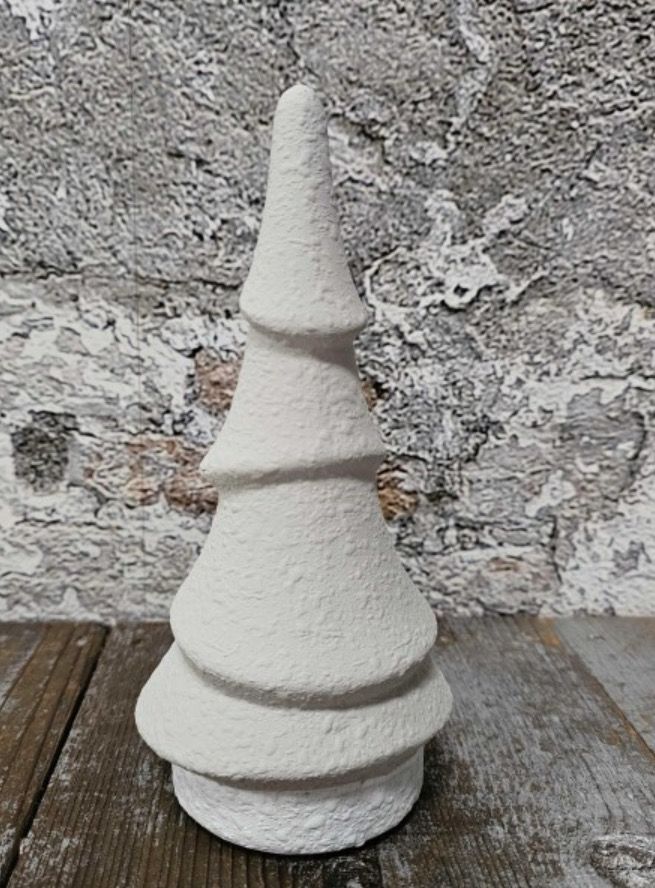 Kerstboom wit in keramiek 20cm hoog