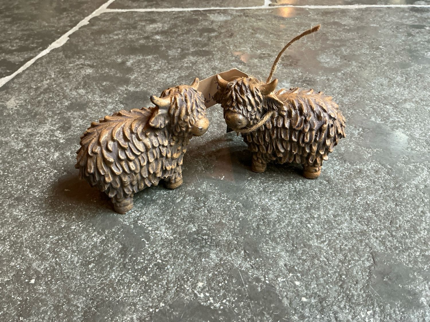 Hooglanders setje van 2 10x8cm