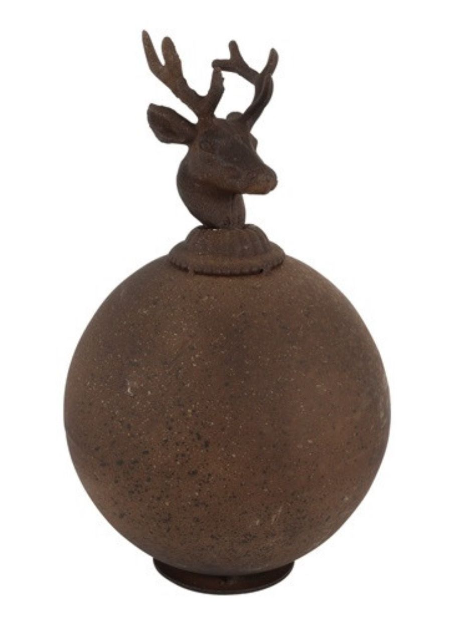 Hert in bal vorm 20x34 cm