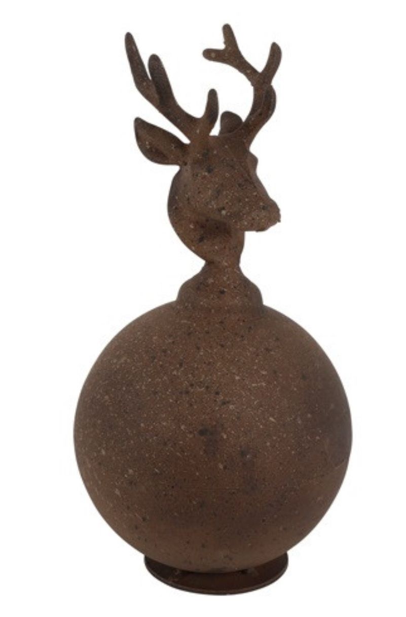 Hert in balvorm 10x24cm