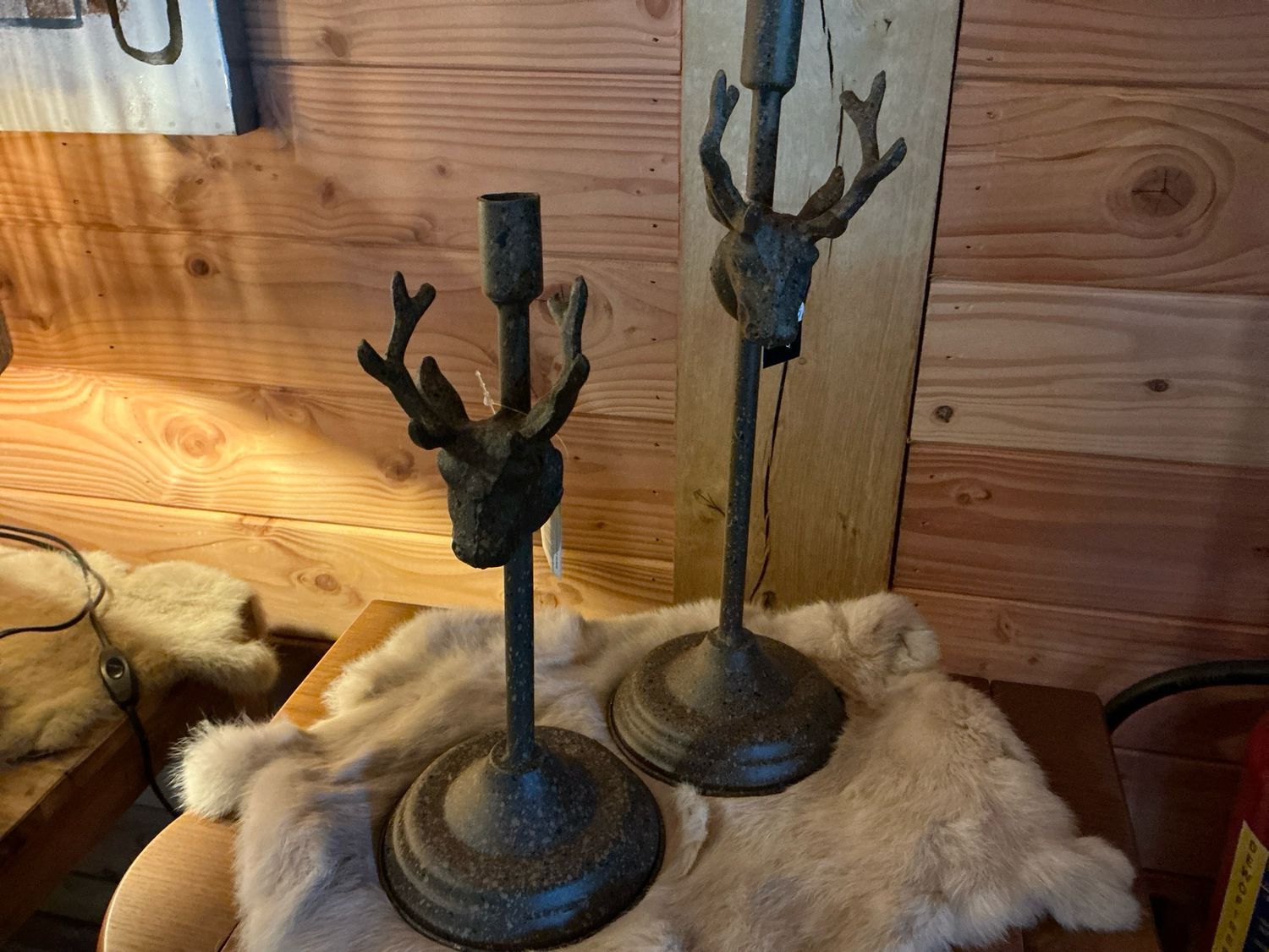 Kandelaar hert 39cm hoog