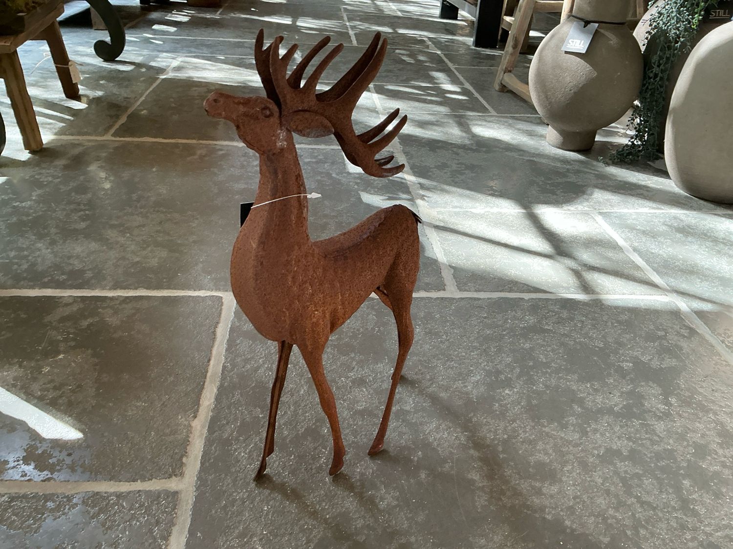 Roest rendier staand 20x37cm