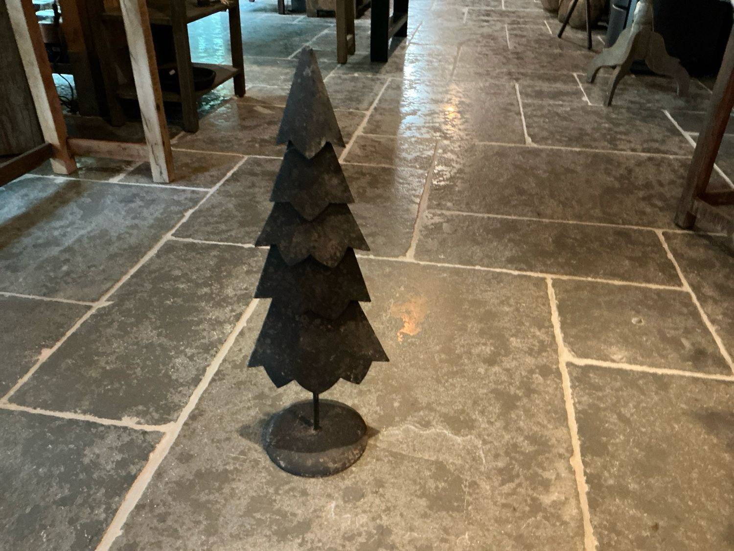 Kerstboom in metaal 58cm hoog