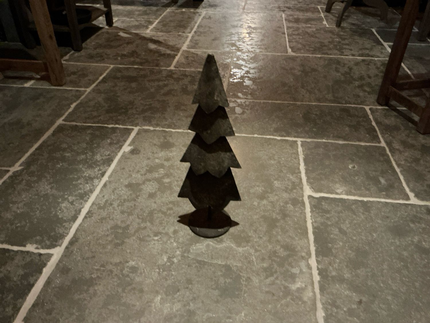 Kerstboom in metaal 46cm hoog