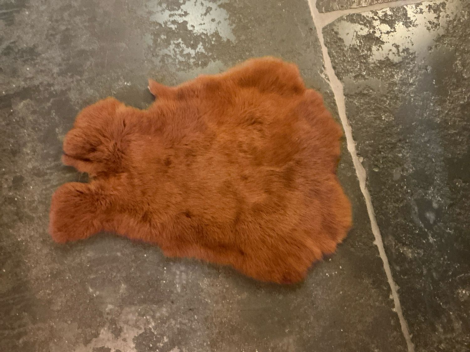 Konijnenvacht rood - bruin
