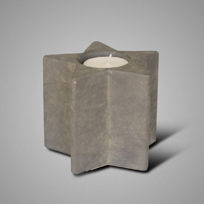 Theelichthouder ster 15x13cm